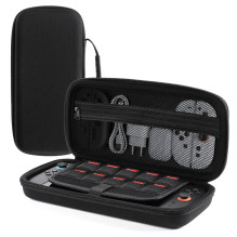 „Dux Ducis Nintendo Switch 2“ dėklas su rankena ir žaidimų skyriais – juodas