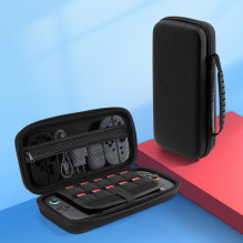 „Dux Ducis Nintendo Switch 2“ dėklas su rankena ir žaidimų skyriais – juodas