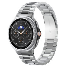 „Spigen Modern Fit Band“ apyrankė, skirta „Samsung Galaxy Watch 40 / 44 / 46 mm“ – sidabrinė „Spigen Modern Fit Band“ apyrankė, skirta „Samsung Galaxy Watch 40 / 44 / 46 mm“ – sidabrinė