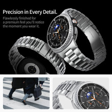 „Spigen Modern Fit Band“ apyrankė, skirta „Samsung Galaxy Watch 40 / 44 / 46 mm“ – sidabrinė „Spigen Modern Fit Band“ apyrankė, skirta „Samsung Galaxy Watch 40 / 44 / 46 mm“ – sidabrinė