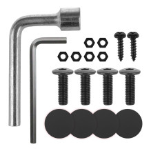 Monitor Mount - Maclean MC-493 Gas Spring Height Adjustment 105-325mm Black