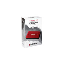 Išorinis SSD - Kingston XS1000 2TB 1050MB / s Skaitymas 1000MB / s Rašymas Raudonas