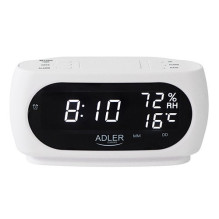 Alarm Clock - ADLER AD 1186 Digital Timer, Alarm Clocks, Temperature Indicator, White