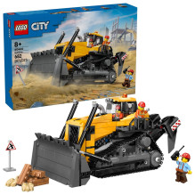 Konstruktorius - LEGO CITY 60466 Buldozeris 682 Detalės 3 Mini Figūrėlės