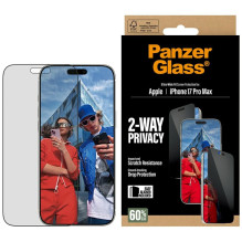 „PanzerGlass“ itin plataus diametro „EasyAligner“ privatumo stiklas, skirtas „iPhone 17 Pro Max“