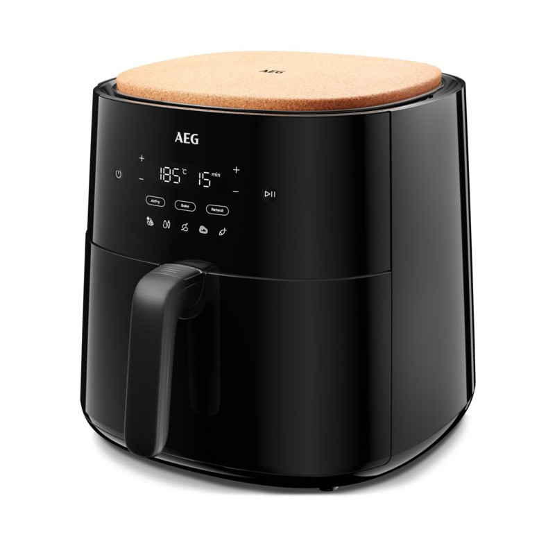 Oven with Air Fryer - AEG AAF7B 6.8L 1800W Digital Timer Adjustable Thermostat Black
