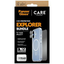 CARE by PanzerGlass Flagship Explorer 3in1 Case + Glass + Lens for iPhone 17