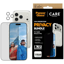 CARE by PanzerGlass Flagship Privacy 3-in-1 Case + Privacy Glass + Lens for iPhone 17 Pro