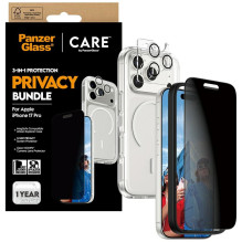CARE by PanzerGlass Flagship Privacy 3-in-1 Case + Privacy Glass + Lens for iPhone 17 Pro