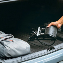 Foot Pump - Rockbros 42430001001 11 Bar with Display, Foldable, Black