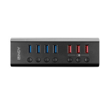 USB Hub - 4 Port USB 3.0 with 3 Quick Charge 3.0 Ports