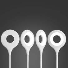 Mini Wozinsky belaidė LED skaitymo lempa su segtuku + USB-C laidu – balta