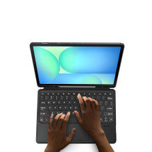 „Etui z klawiaturą Dux Ducis“ (DK serija) ir „Samsung Tab S10 FE+“ (Plus) – czarne