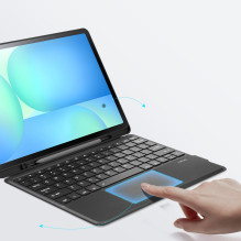 „Etui z klawiaturą Dux Ducis“ (DK serija) ir „Samsung Tab S10 FE+“ (Plus) – czarne