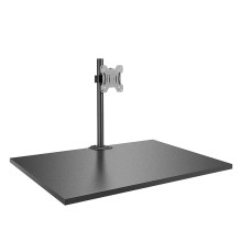 Monitor Mount - Single Screen Short Mount with Stand and Desk Clamp 17''-28'' 8kg