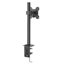 Monitor Mount - Single Screen Short Mount with Stand and Desk Clamp 17''-28'' 8kg