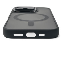 Suderinamas su „MagSafe“ madingas dėklas, skirtas „Samsung Galaxy A17“ – matinės juodos spalvos