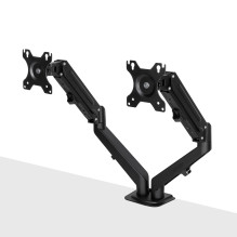 Monitor Mount - LINDY Double Mount for 2 Monitors 17-27', Black
