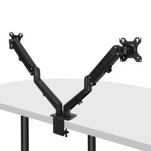 Monitor Mount - LINDY Double Mount for 2 Monitors 17-27', Black