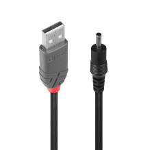 USB Laidas - LINDY USB 2.0 Type A į 3.5mm DC Laidas, 1.5 m, Juodas