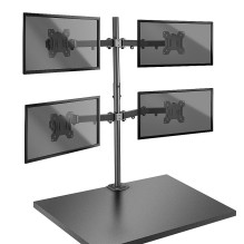 Monitor Bracket - LINDY Quad Display Bracket 4x17''-28'', Max. 7kg, Black