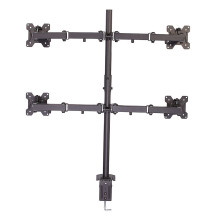 Monitor Bracket - LINDY Quad Display Bracket 4x17''-28'', Max. 7kg, Black