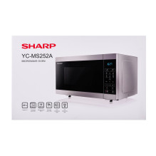 Microwave Oven - SHARP YC-MS252AE-S 25L 900W Touch Control Child Lock Silver