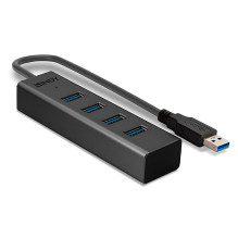 USB Hub - LINDY USB 3.0 Hub, 4 Ports, Black