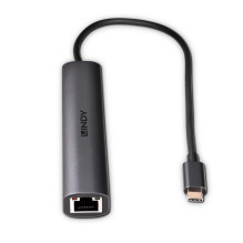Adapteris - USB 3.2 Gen 2 Type C Hub 3 Port su Gigabit Ethernet
