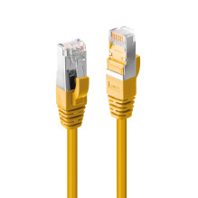 Tinklo Kabelis - Cat.6 S / FTP 1m 250MHz Varis 26AWG RJ45 Geltonas