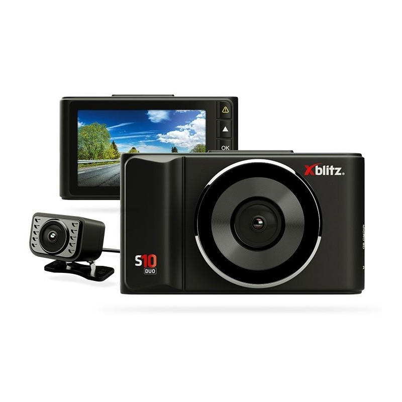 Car Video Camera - Xblitz S10 DUO Full HD 1920x1080 150° Dual Camera Black