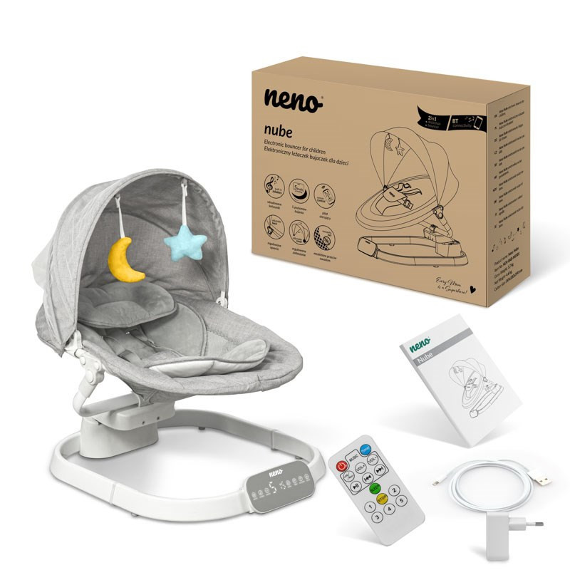 Children's Swing - Neno Nube Electric Swing with Remote Control, 10 Melodies