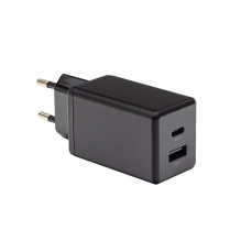 Pakrovėjas - PATONA Premium GaN PD45W 1xUSB-C 1xUSB-A 100-240V Juodas