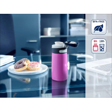 Thermos - Leifheit Flip 350 ml Stainless Steel Insulated Waterproof Purple