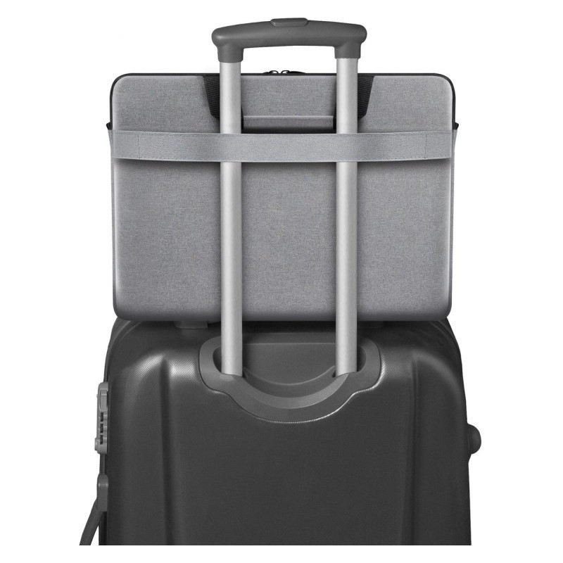 Laptop Case - Defender TOTE 15.6' Toploader with Shoulder Strap Grey