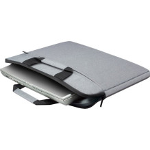 Laptop Case - Defender TOTE 15.6' Toploader with Shoulder Strap Grey