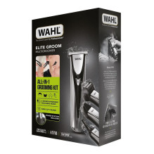 Kirpimo Priemonė - WAHL Elite Groom Lithium-Ion 150 min veikimo laikas, 10 šukų, Juoda / Sidabrinė