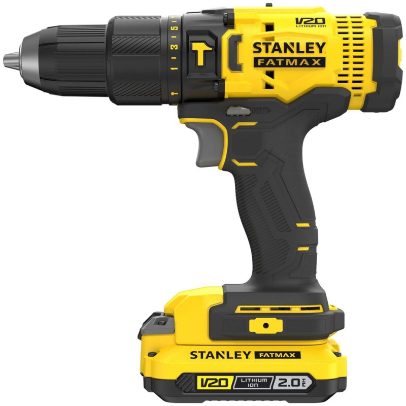 Power Tool - STANLEY SFMCD711D2K, Cordless, 2Ah, 80N m, 2100RPM, Black