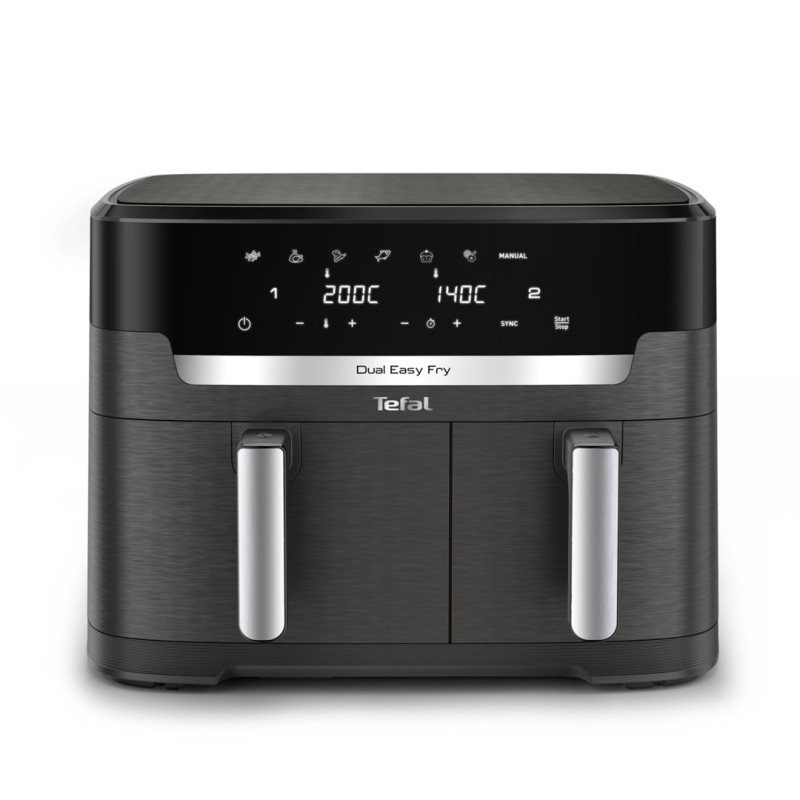 Hot Air Fryer - Tefal Easy Fry Dual XXL EY942HE0, 2020W, 11L, Gray