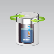 Food Thermos - Maestro MR-1649-50 0.5L Stainless Steel Leakproof White