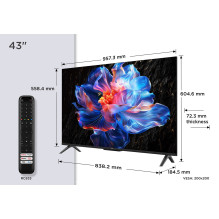 Televizorius - TCL V6C 43" 4K Ultra HD Smart TV Wi-Fi Metallic