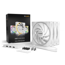 Aušintuvas - be quiet! Light Wings 140mm PWM 2200 RPM Triple-Pack White