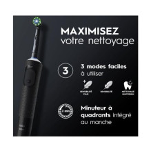 Electric Toothbrush - Oral-B VITALITY PRO D103 Rechargeable 3 Modes Bluetooth Black