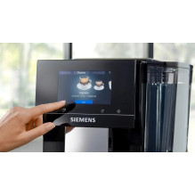 Coffee Machine - Siemens EQ700 TP713R09 2.4L Water Tank, Integrated Grinder, Black