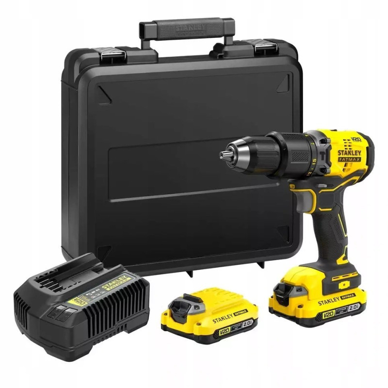 Power Tool - STANLEY 18V SFMCD715D2K Impact Drill/Driver 60 N m 2 Batteries