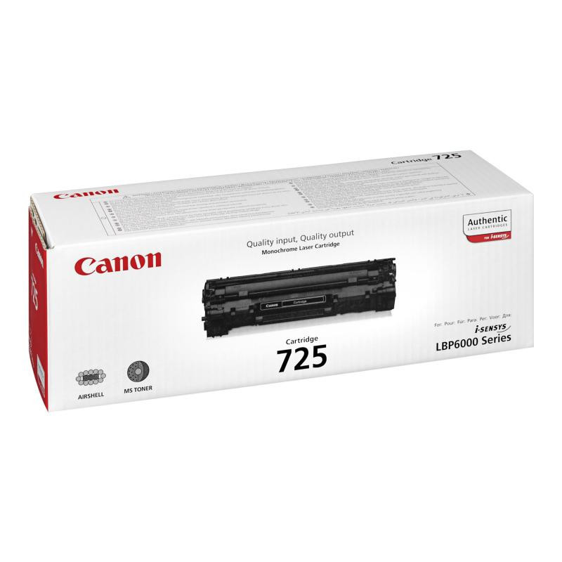 Tonerio Kasetė - Canon Kasetė 725 1600 Puslapių Juoda