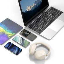 „Dudao X22 Max“ belaidės „Bluetooth“ ausinės su ANC – smėlio spalvos