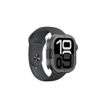 „AmazingThing Titan Pro“ metalinis dėklas, skirtas „Apple Watch 11“ (46 mm), aliuminis – juodas
