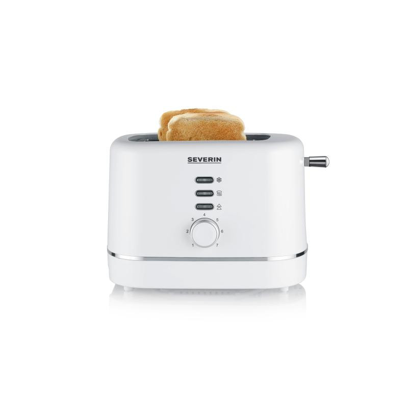 Toaster - Severin AT 4324 2 slices with defrost function and removable crumb tray white