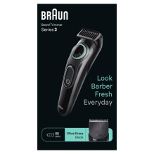 Hair Clipper - Braun BT3421 50min Run Time 40 Length Settings Cordless Black